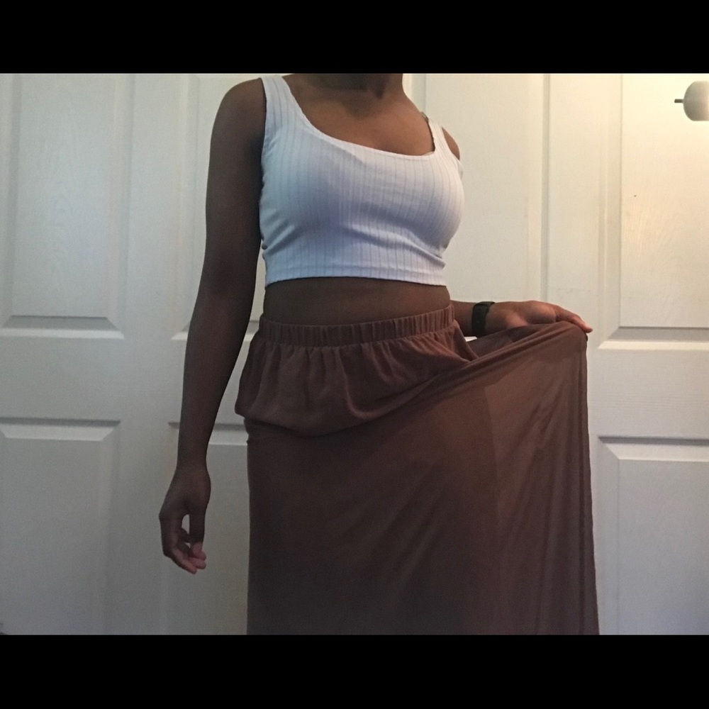 Brown Maxi Skirt